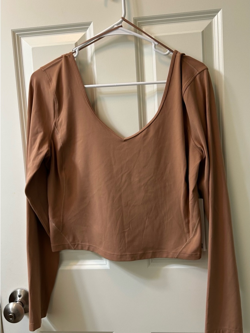 lululemon athletica Align 
Scoop Neck Long Sleeve Top in Warm Brown